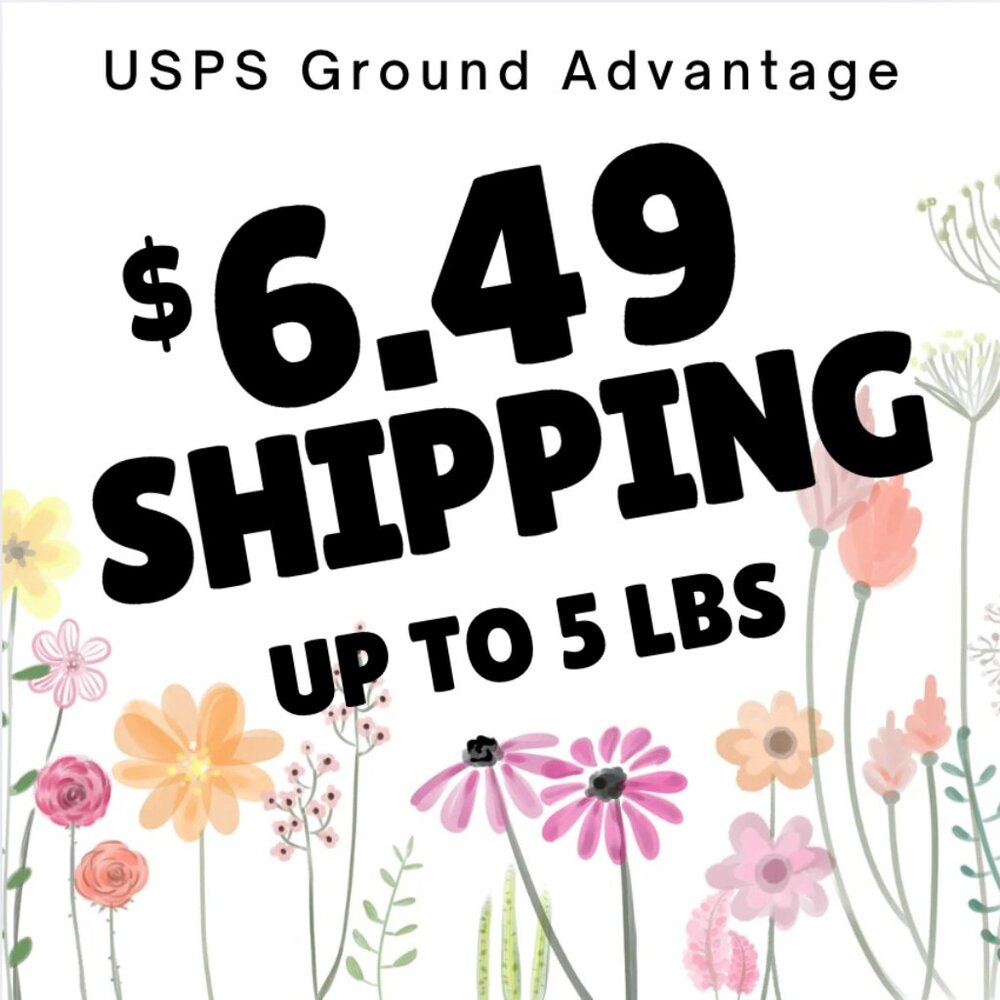 * $6.49 ship ea item <5 lb, or bundle for one $6.49 ship chg <5 lb, USPS Grd Adv